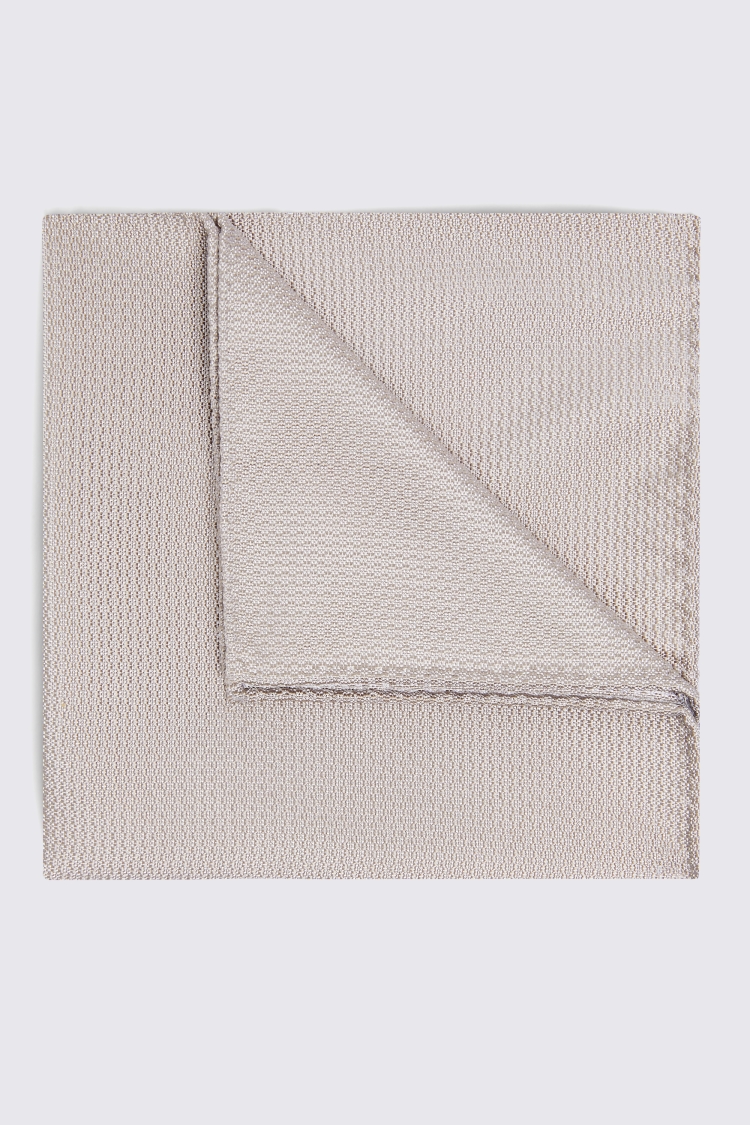 Champagne Silk Semi-Plain Pocket Square Buy Online at Moss