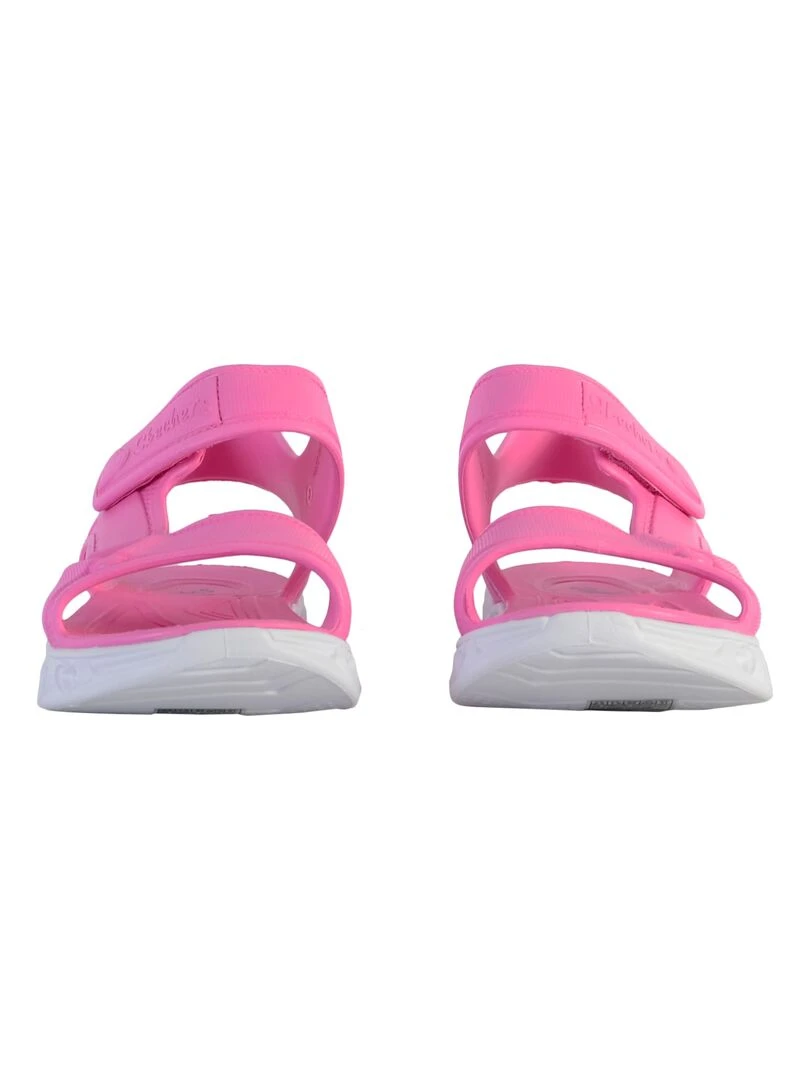 Sandales à scratch Lumineuses Skechers Enfant   Rose