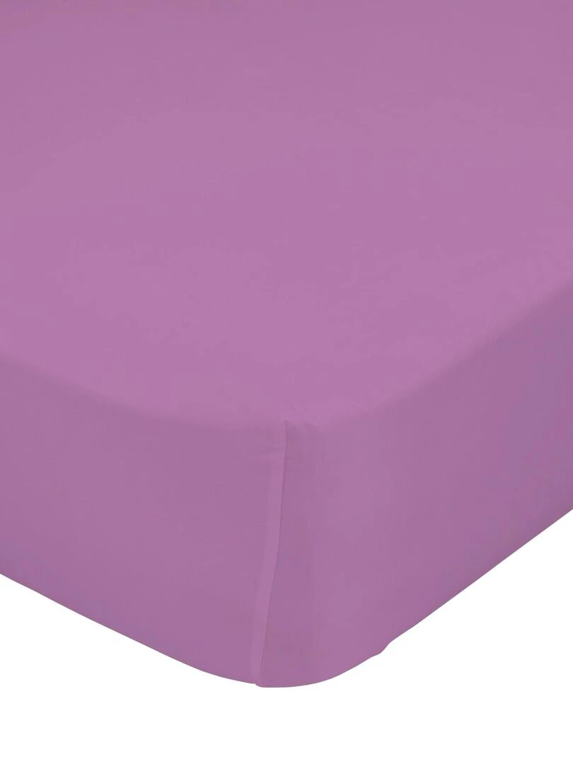 Drap housse Basic Berceau "Happyfriday" Violet
