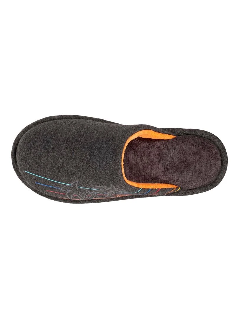 Chaussons Mules Plates Junior Gris chiné foncé Palmier Gris chiné
