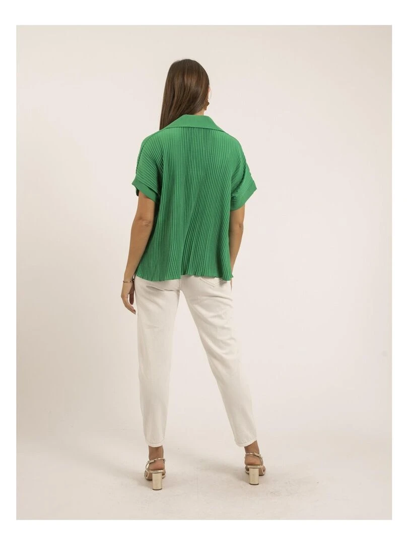 Chemise manches courtes OKAPI Vert