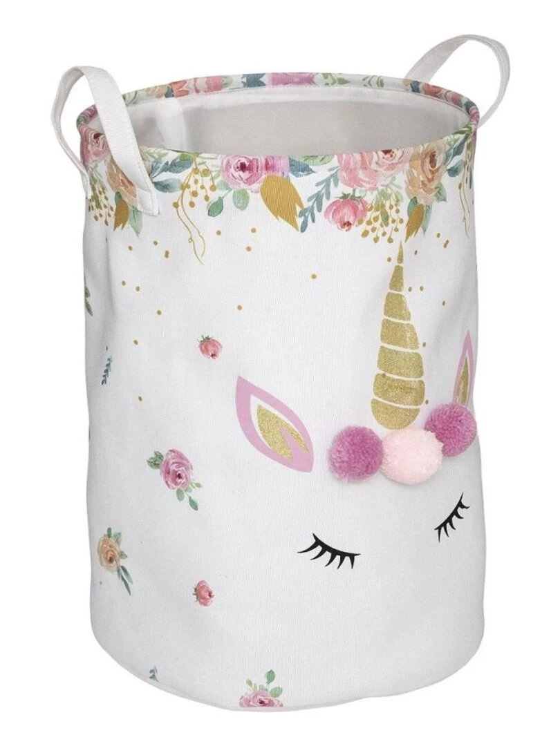 Bac à jouets licorne Blanc