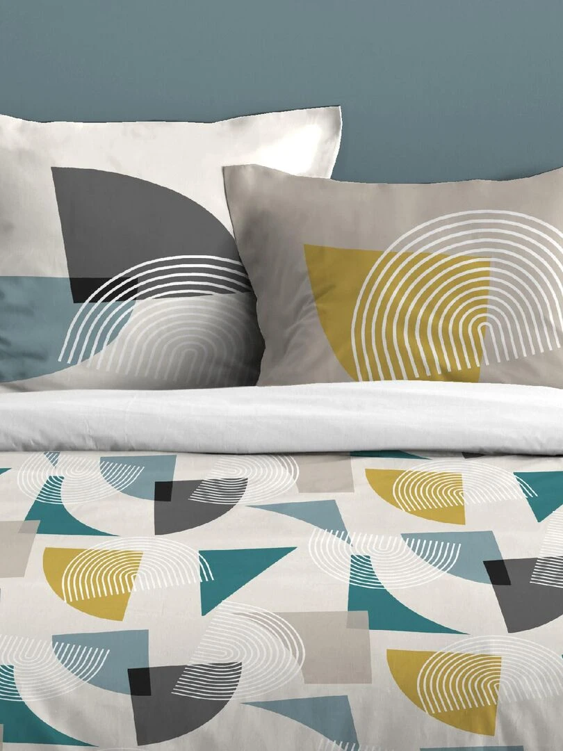 Parure de lit au style seventies   Multicolore