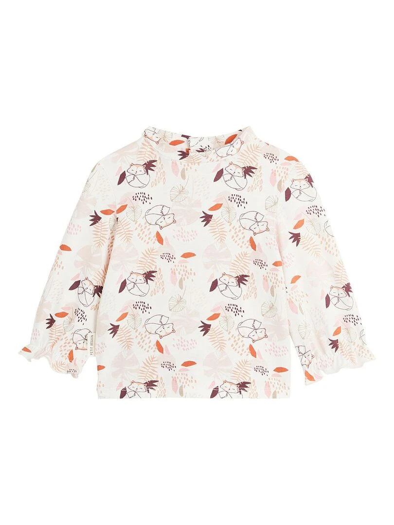 Ensemble salopette bébé en molleton et t shirt Machu Picchu   Rose