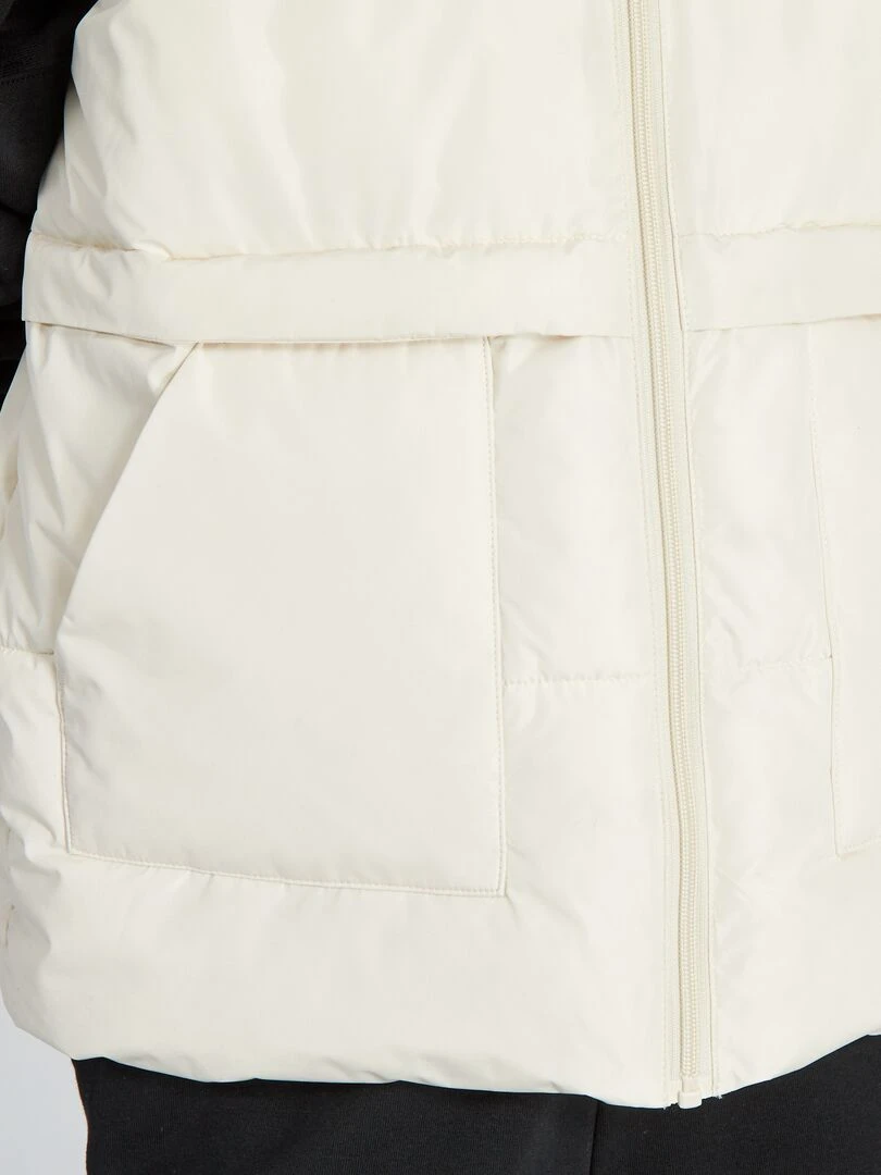 Doudoune matelassée sans manches   Beige