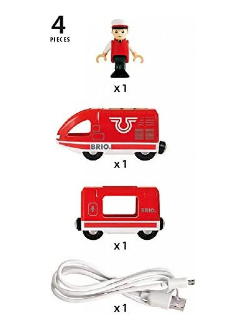 'brio' 33746 Train De Voyageur Rechargeable   N/A