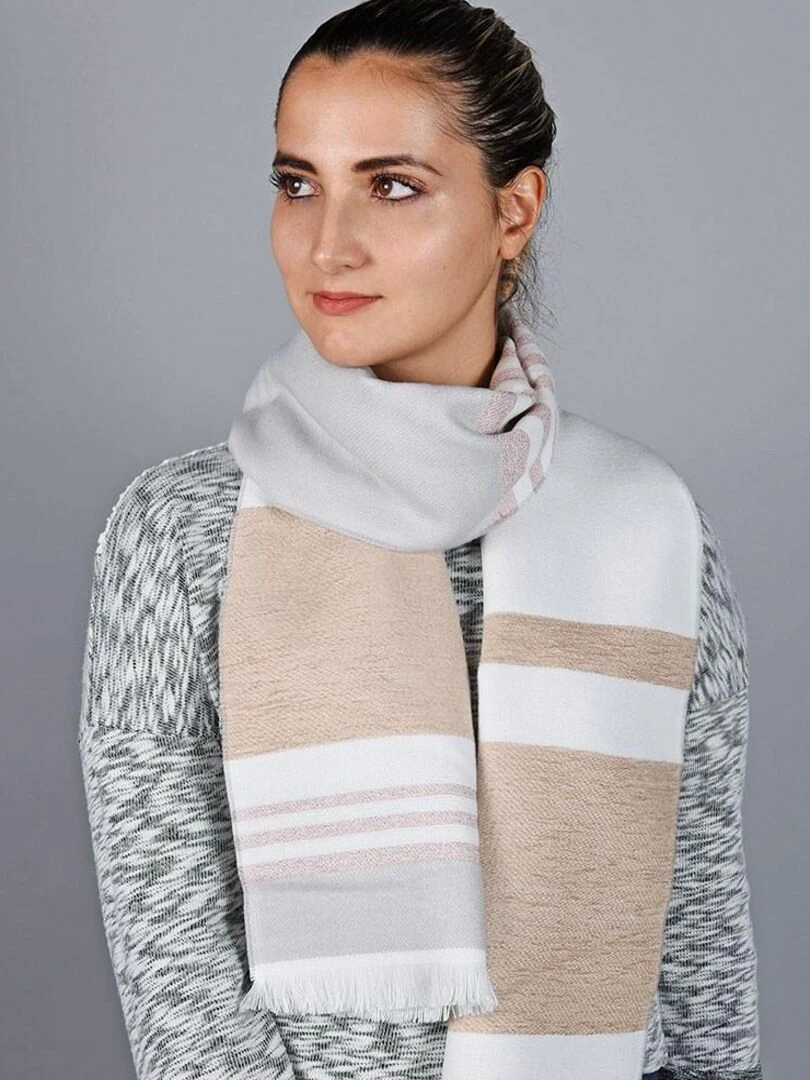 Echarpe Rayna Fabriqué en France Ecru