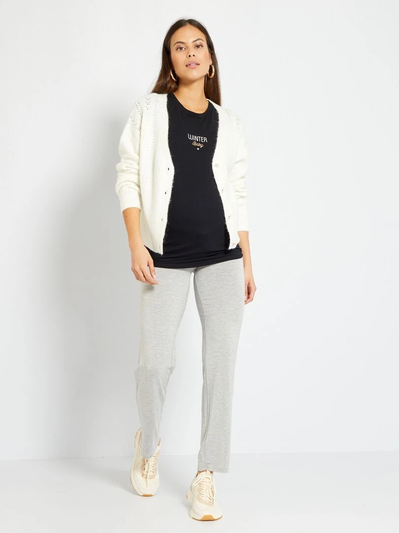 Pantalon de jogging grossesse GRIS
