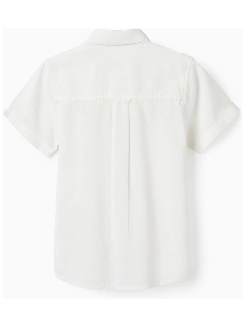 Chemise à manches courtes en coton pour garçon manches courtes PICASSO Blanc