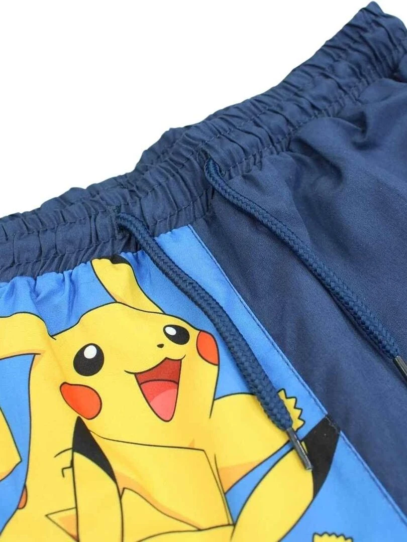 Pokemon   Short De Bain garçon imprimé Pokemon   Bleu