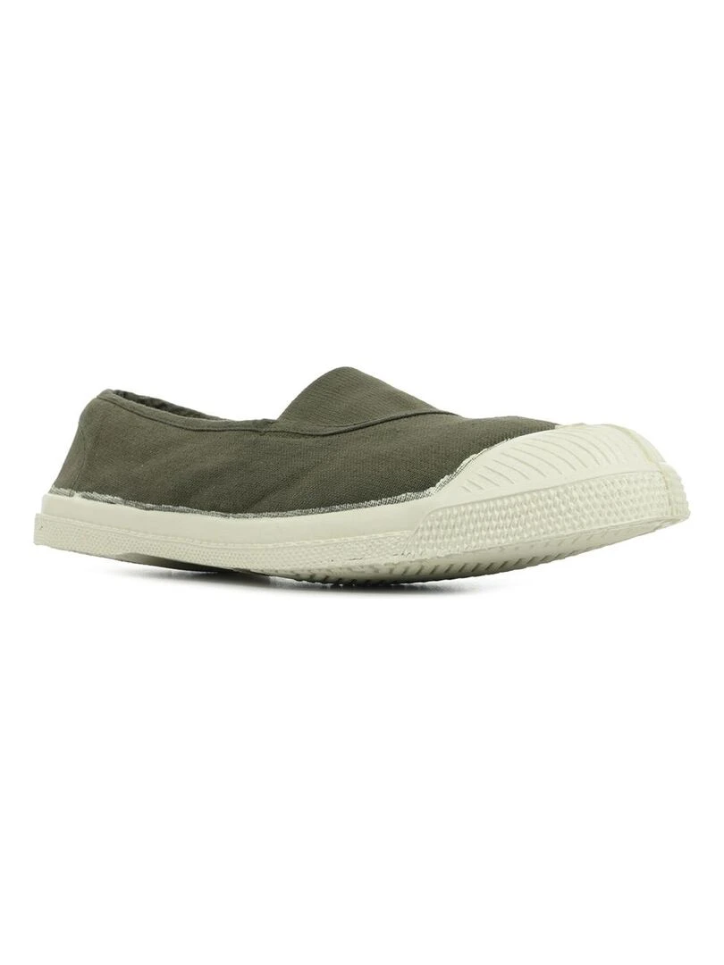Baskets Bensimon Tennis Elastique Kaki