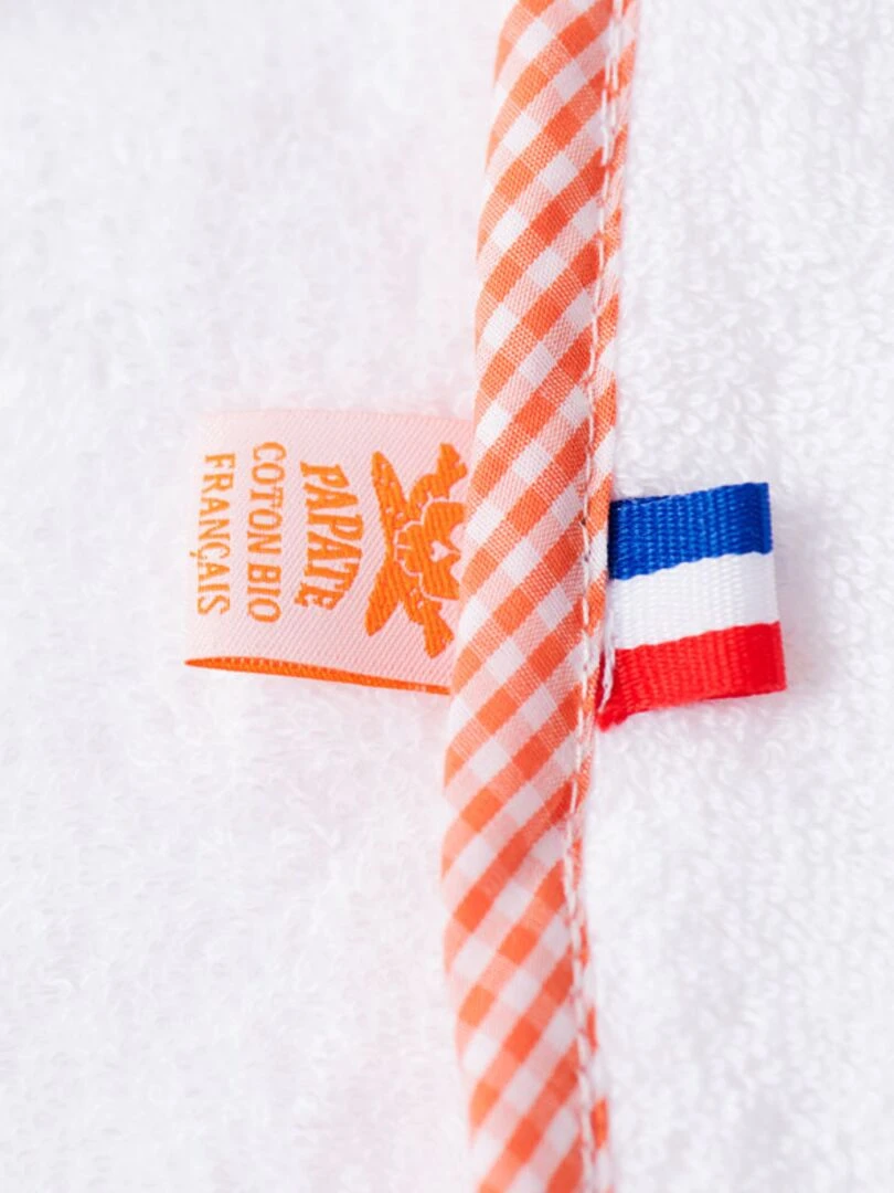 Cape De Bain En Coton Bio Alaska   Blanc