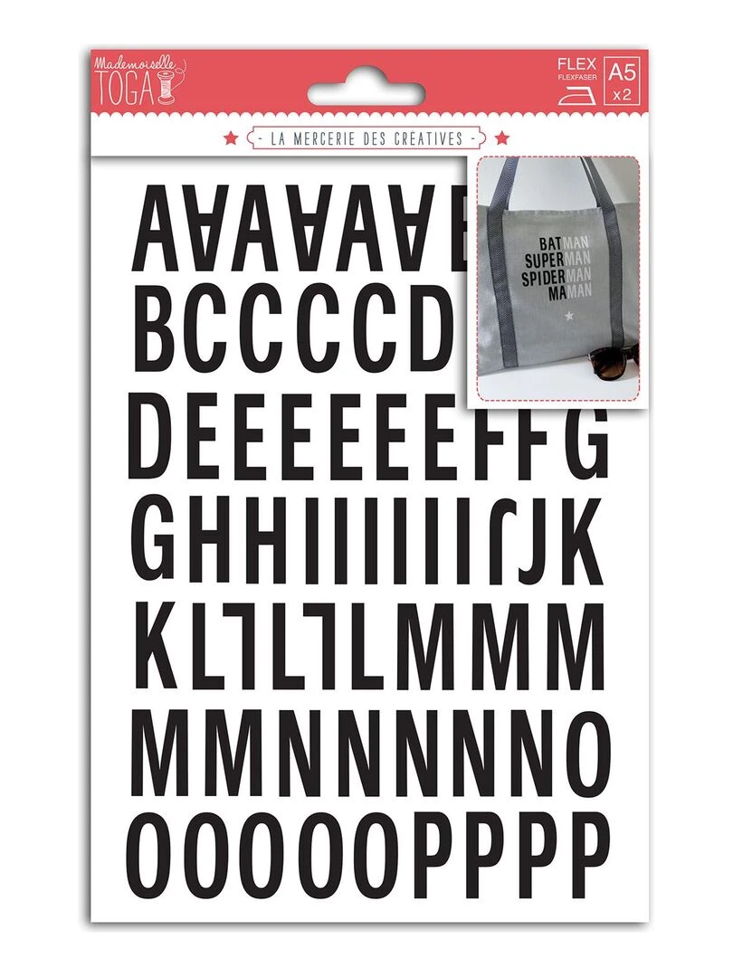 126 Lettres thermocollantes Noir Enjoy N/A