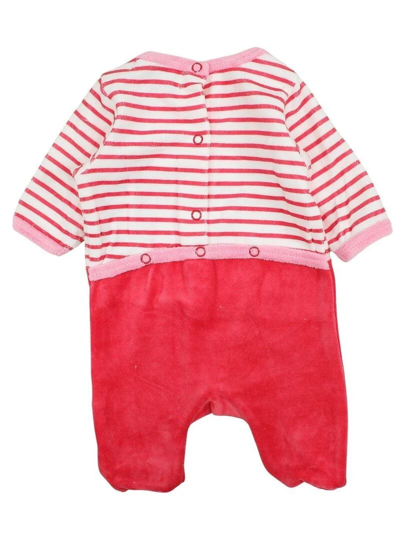 Lee Cooper Grenouillere bébé fille imprimé Lee Cooper en coton Rouge