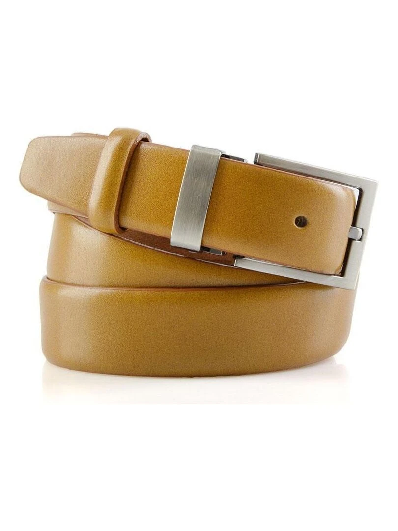 Ceinture Plein Cuir Guapo Fabrication UE Beige
