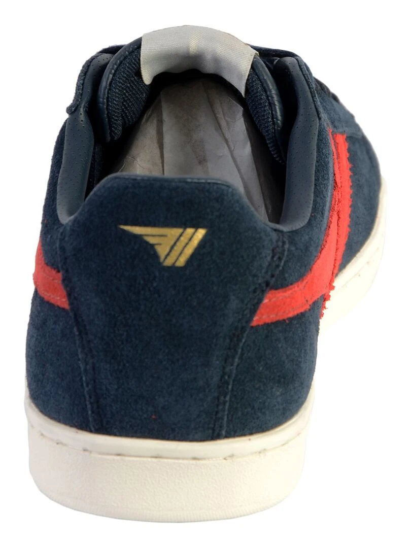 Baskets Gola Harrier Suede   Bleu Jaune
