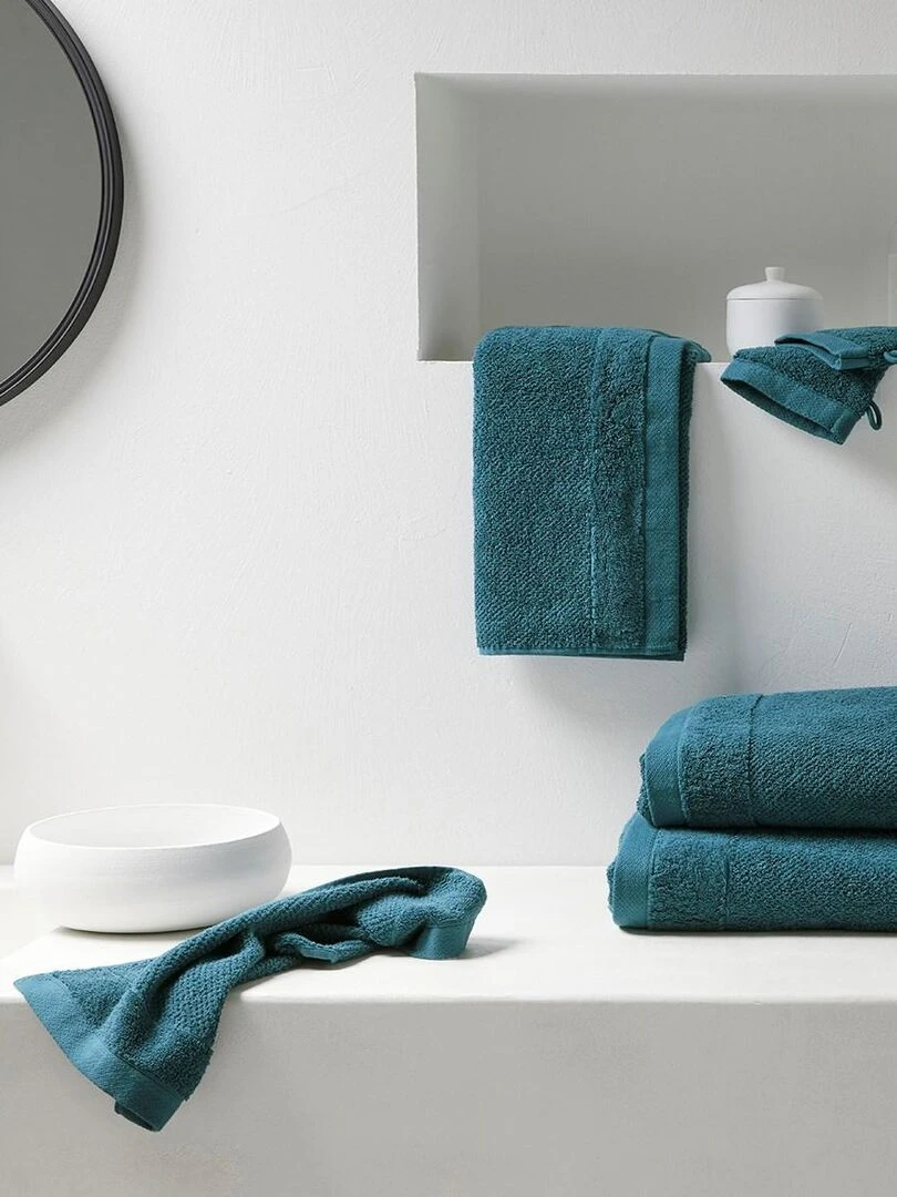 Maxi drap de bain uni 'BIO ORGANIC' 'TODAY'   Bleu