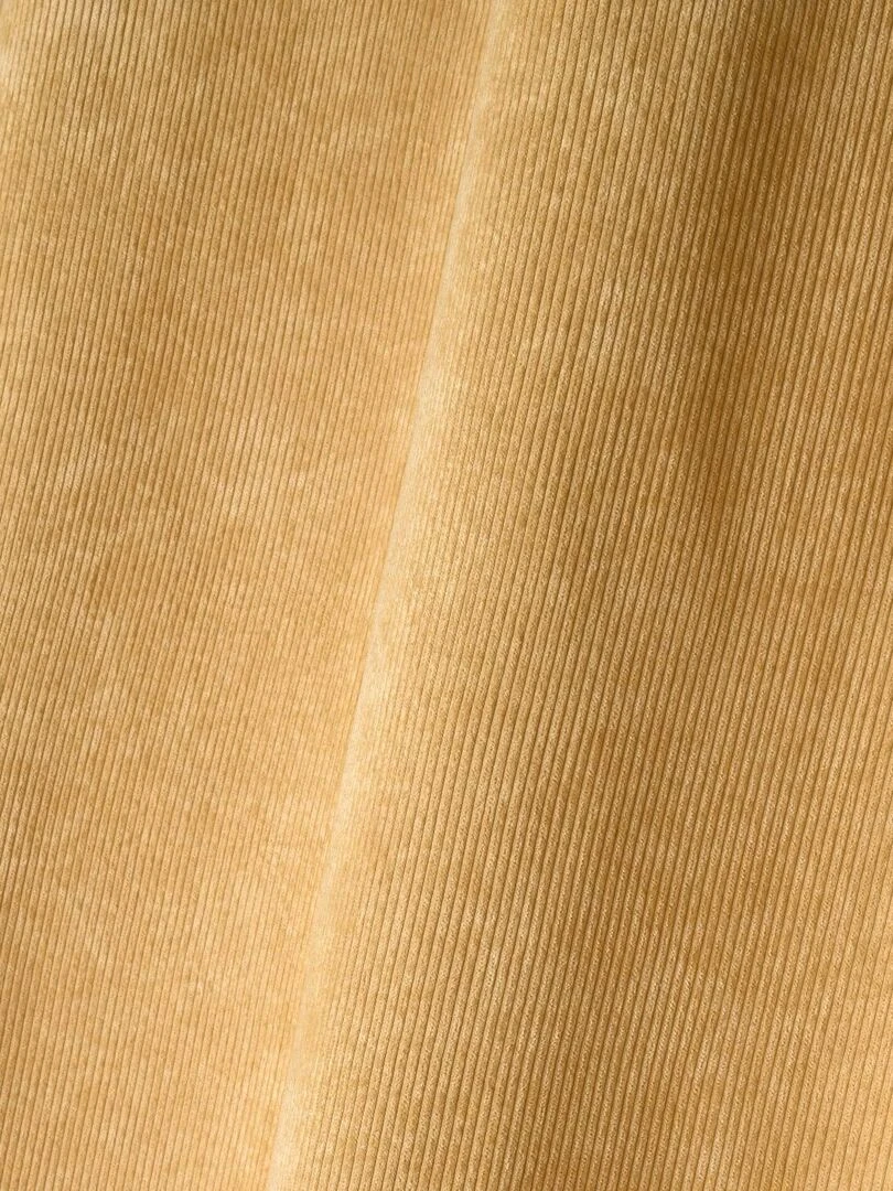 Rideau en velours côtelé   Jaune