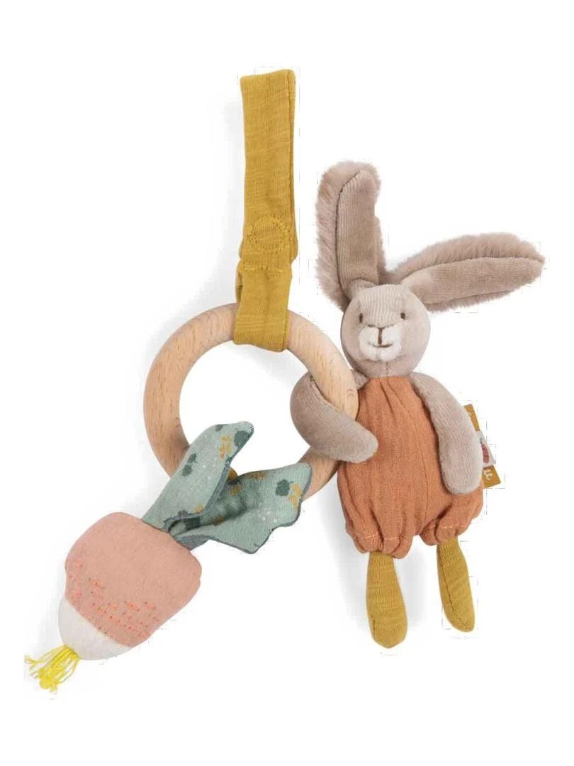 Hochet anneau bois lapin Trois petits lapins N/A