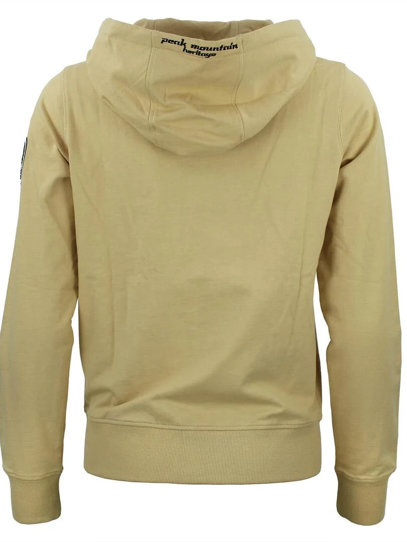 Sweat zippé à capuche femme ACLARA Beige