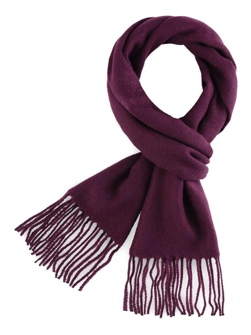 Echarpe Fely   Fabriqué en France   Violet prune