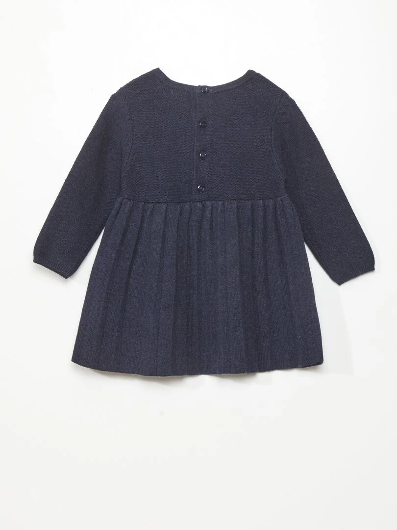 Robe en maille tricot Bleu
