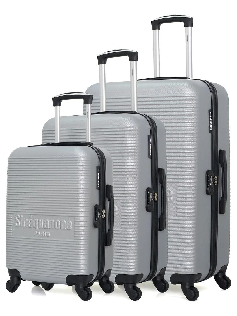 Set de 3 Valises Rigides 3 DEMETER Gris