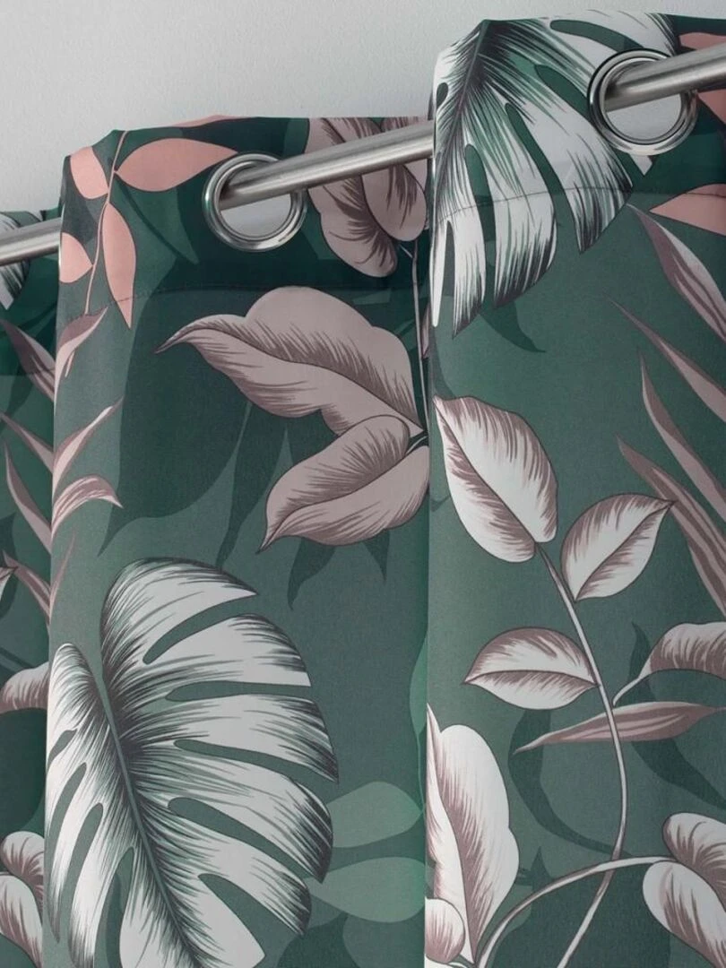 Rideau à œillets 140x260 Jardin d'intérieur kaki   Vert