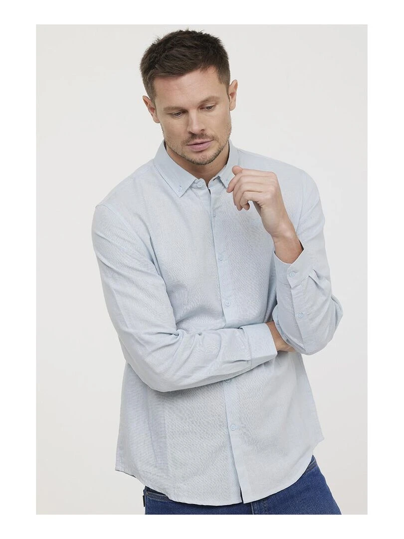 Lee Cooper Chemise manches longues coton regular DUKO Bleu gris