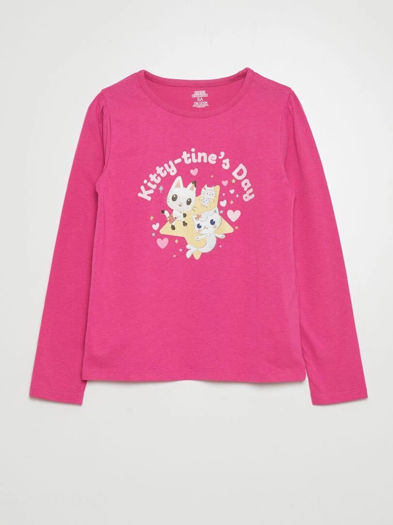 Tee shirt 'Gabby et la maison magique' Rose