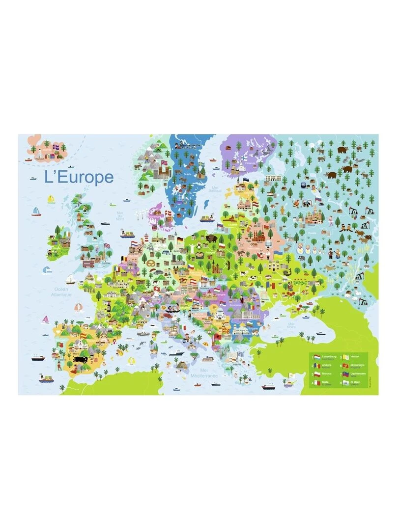 Puzzle 150P carte d Europe N/A