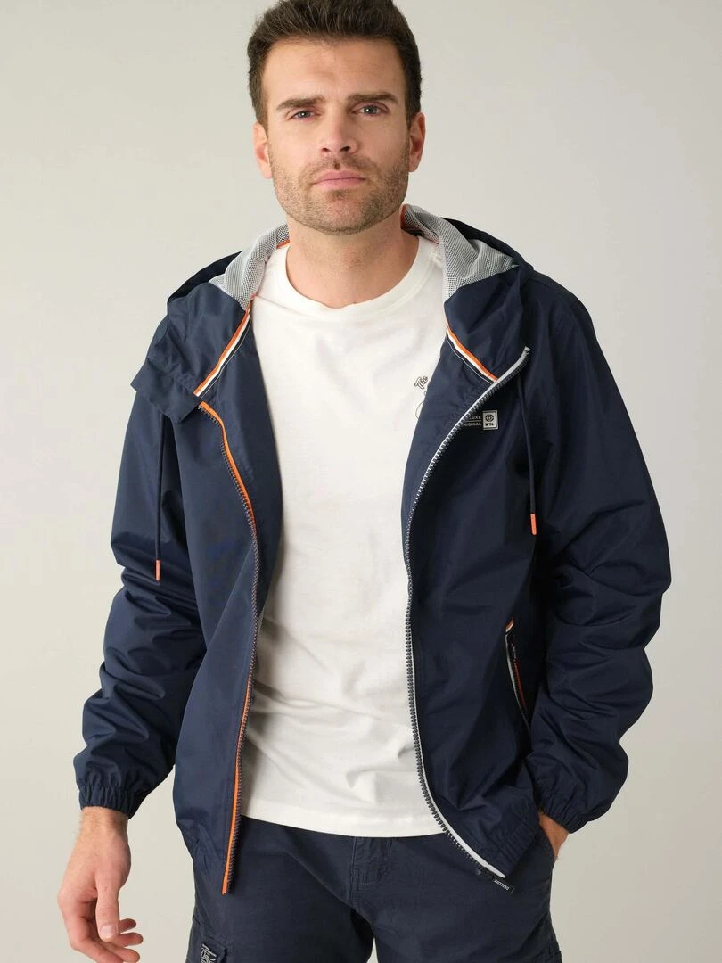 Blouson homme avec capuches doublée 'Deeluxe'   Bleu marine