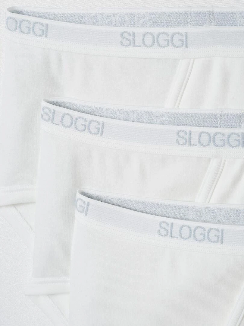 Lot de 3 slips ouverts maxi Sloggi® men    Damart   Blanc