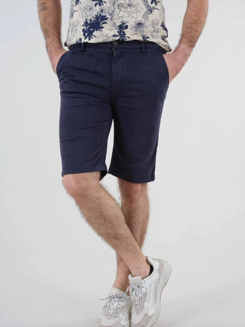 Bermuda pour homme avec poche à l'italienne 'Deeluxe' Bleu marine