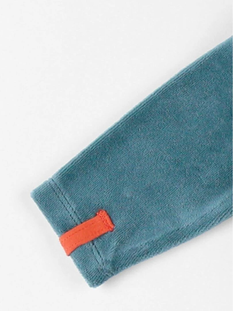 Pyjama 1 pièce raton laveur en velours  forêt   Noukie's   Vert