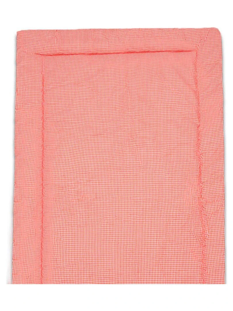 Edredon en Coton Bio Vichy Orange