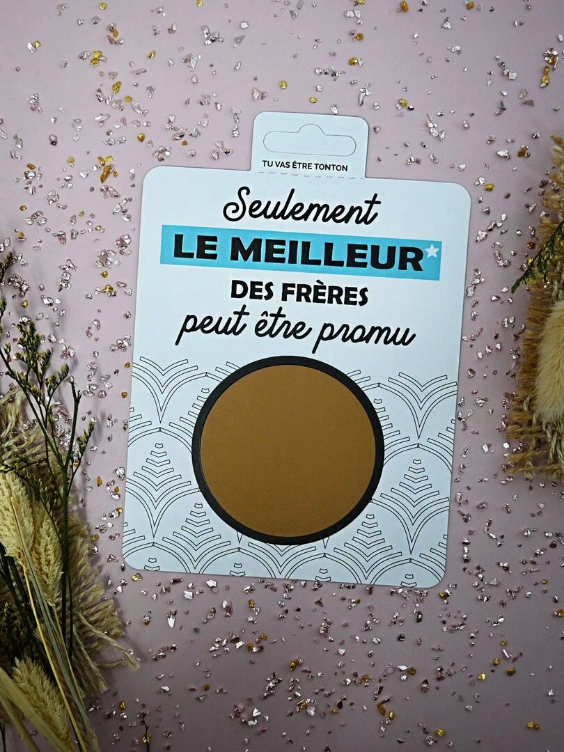 Carte à gratter Tu vas être tonton Blanc