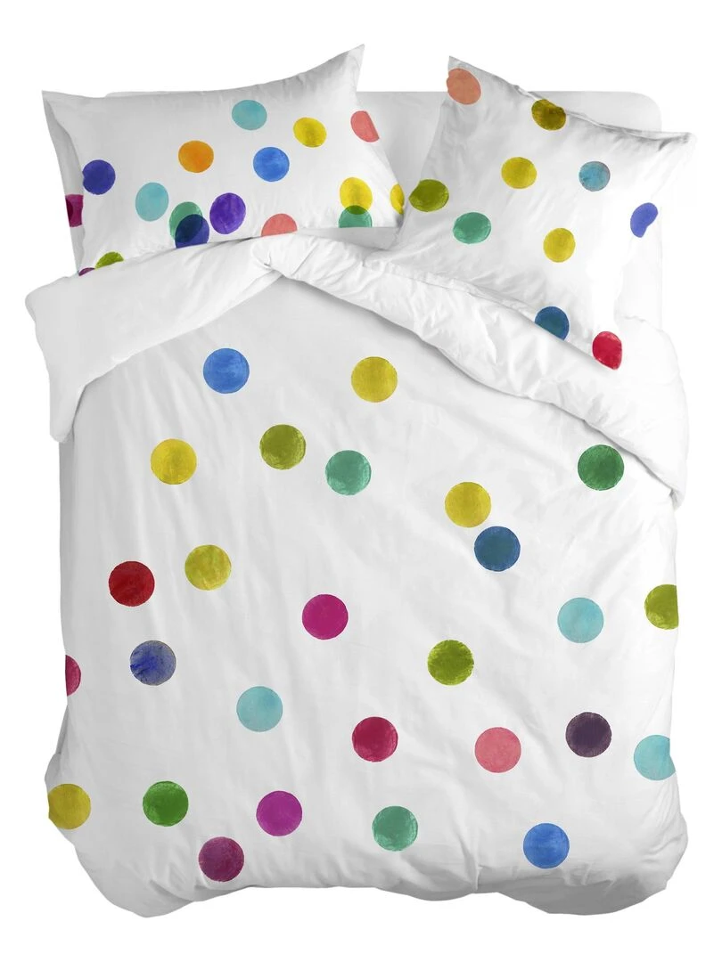 Housse de couette Confetti "Happyfriday"   Blanc