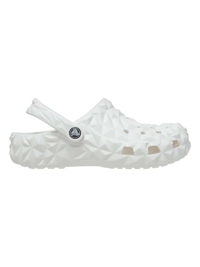 Sabot à Enfiler Crocs Classic Geometric Cloq Blanc