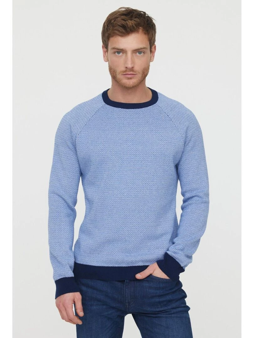 Lee Cooper Pull manches longues coton regular CLARK Bleu