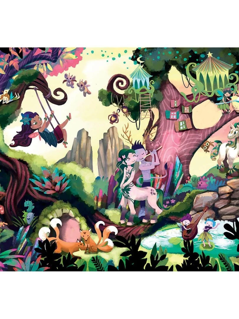 Puzzle 200 pièces : Mysterious Puzzle Junior : Forêt Enchantée N/A