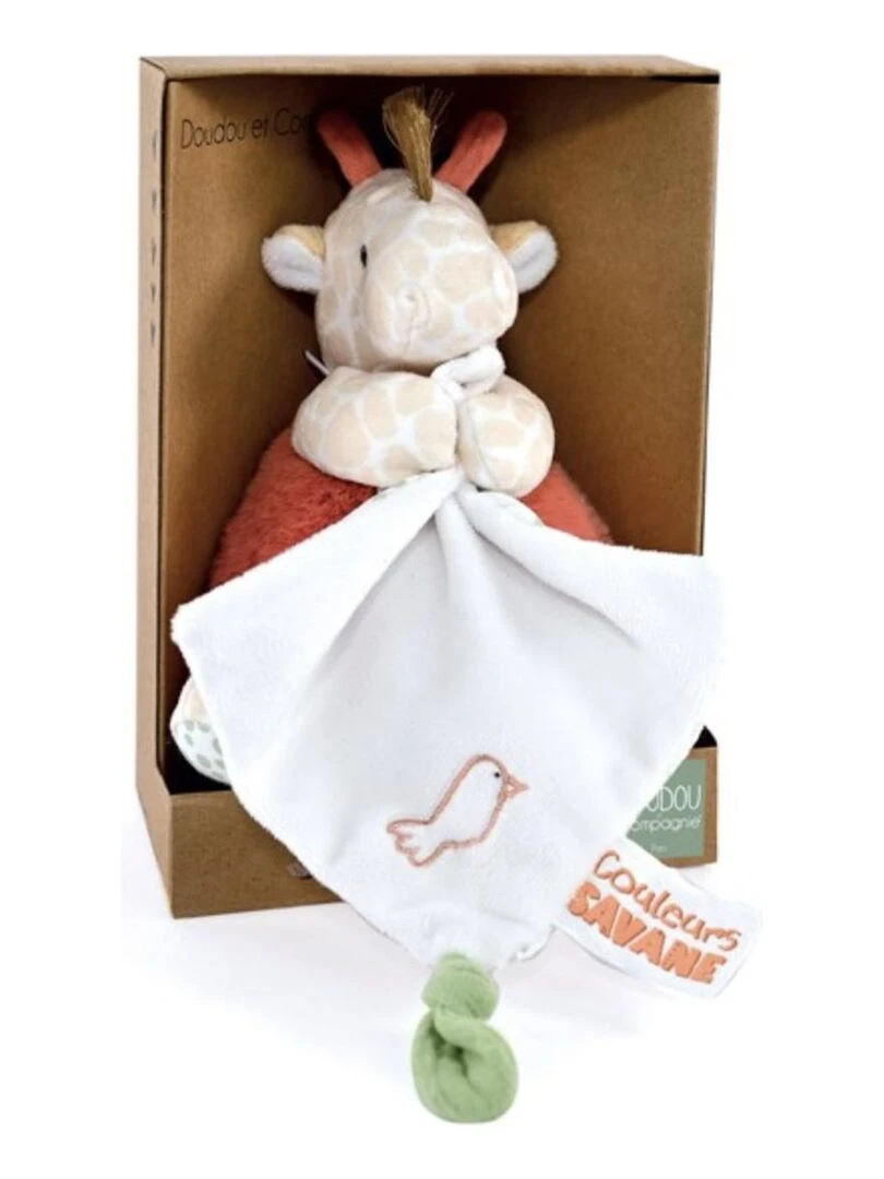 Peluche girafe avec doudou mouchoir 15 cm N/A