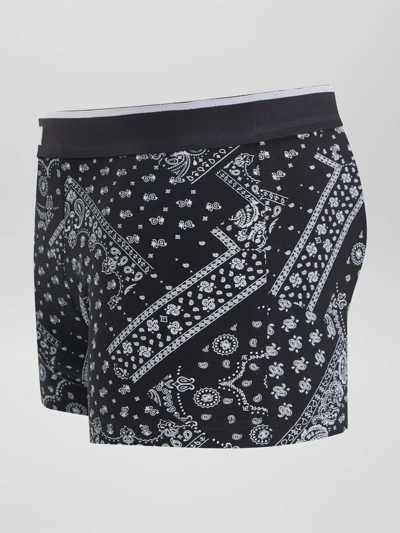 Lot 3 boxers stretch   Noir/gris