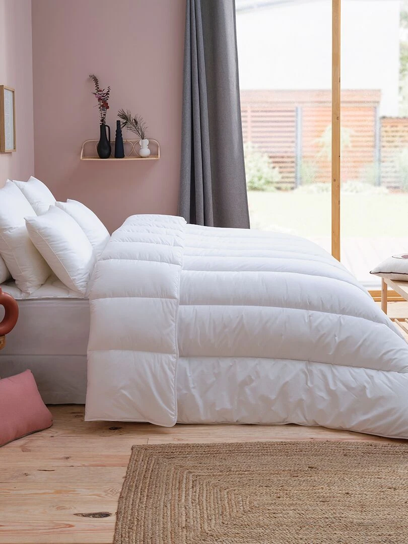 DODO   Couette Micro Enveloppante   Anti Acariens   Tempérée   Blanc