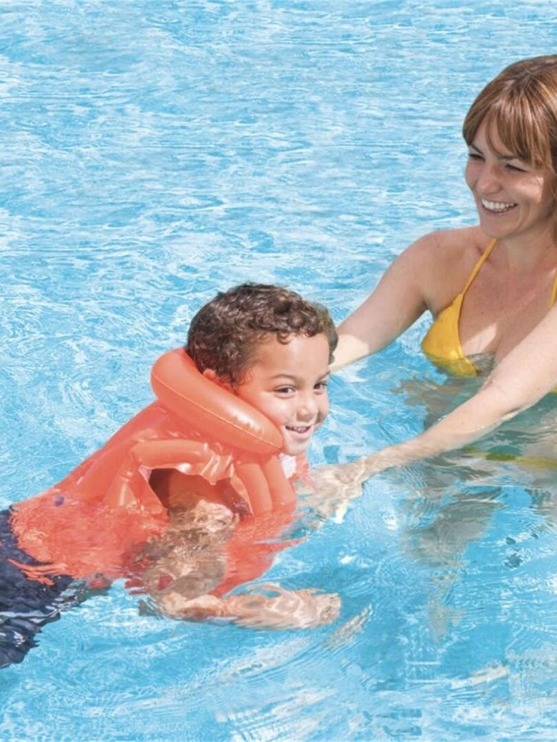 Gilet de natation gonflable deluxe   Orange