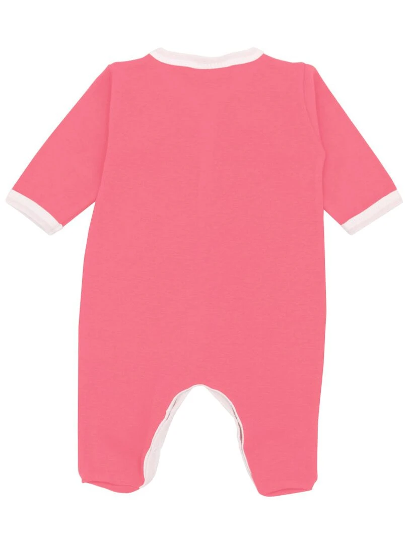 Pyjama été léger   100% coton biologique   1 à 6 mois   Rouge