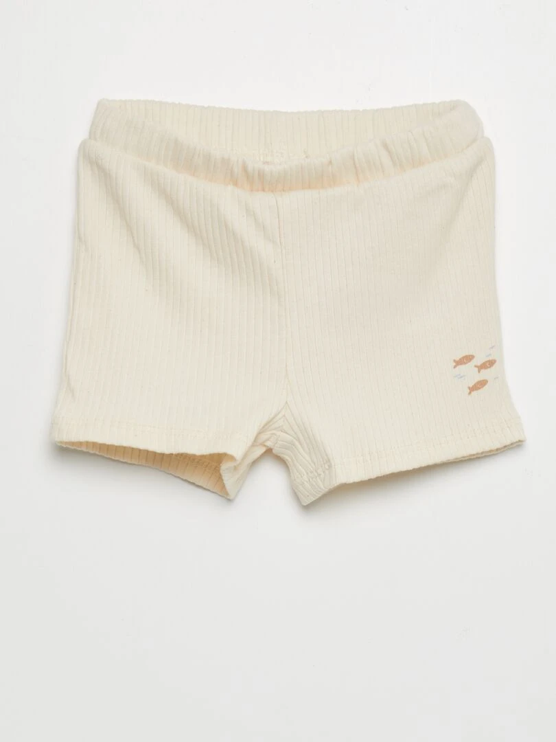 Lot de 2 boxers en coton Beige