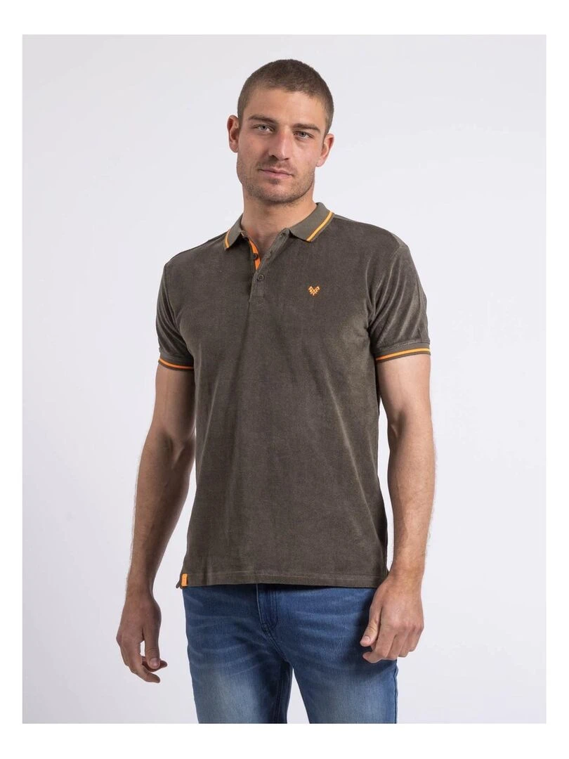 Polo manches courtes PAMEDI Kaki
