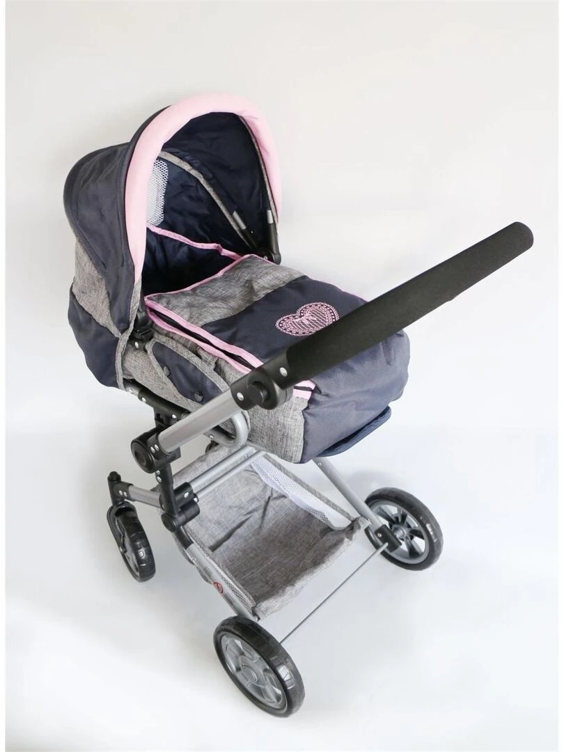 Poussette de poupée combinée JARA gris bleu foncé N/A