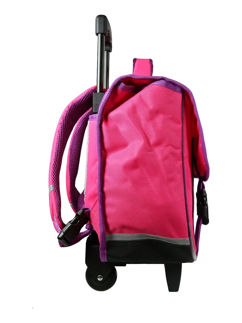 BAGTROTTER Cartable à roulettes 38 cm Phileas Rose Zèbre   Rose